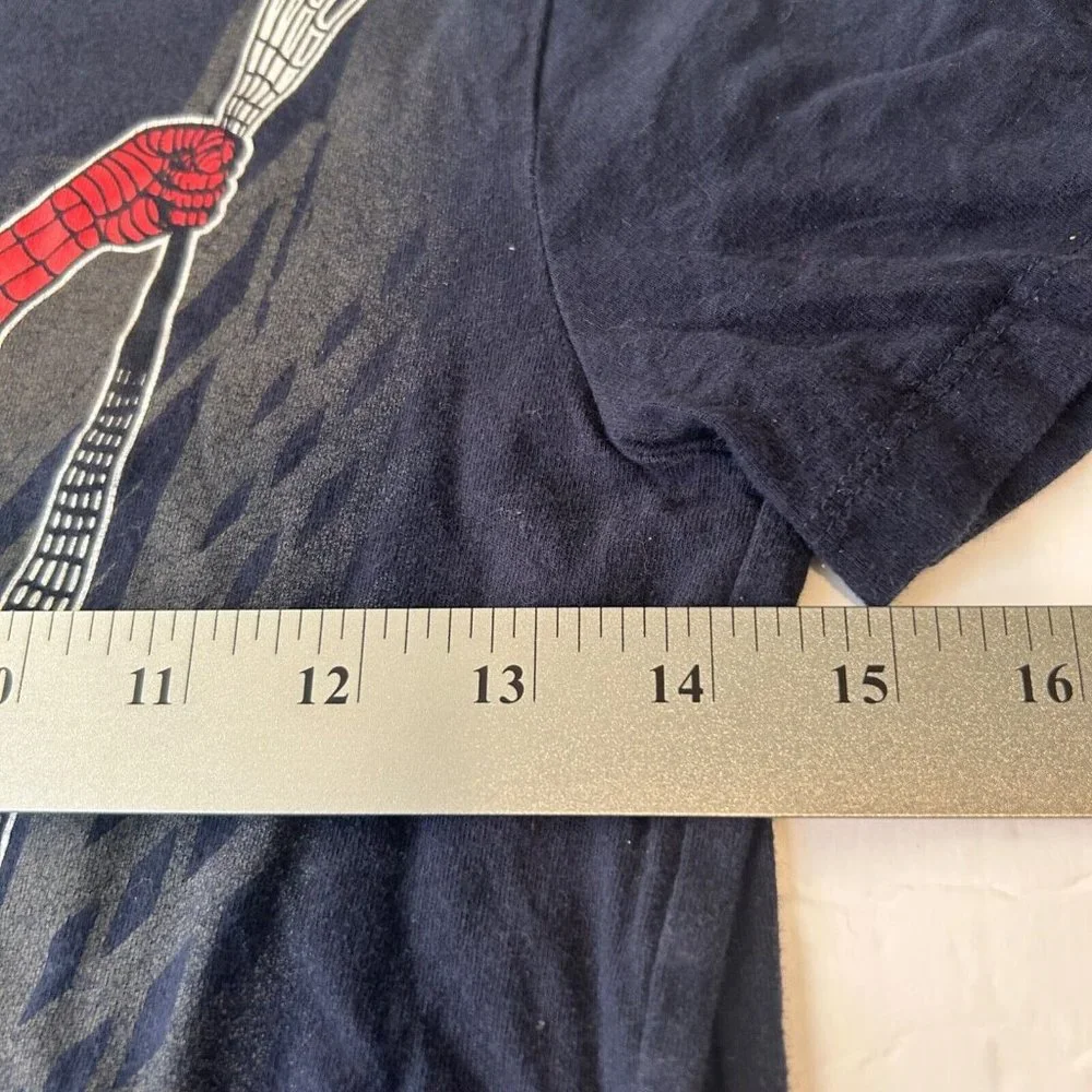 Marvel Spider-Man Old Navy Youth Size M Size 8 Black Short Sleeve T-Shirt - Picture 5 of 6